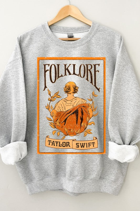 Folklore Crew Sweatshirt Heather Grey Top