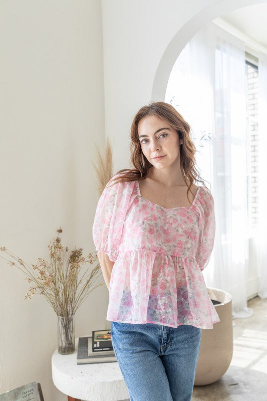 Marcy Blouse Pink Top