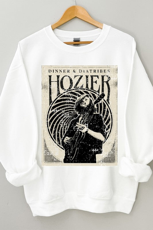 Hozier Crew Sweatshirt White Top