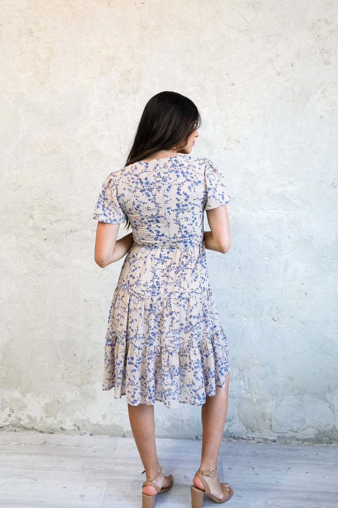 The Joan Wild Pansy Dress