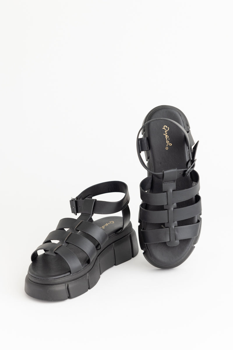 Qupid Kessy 01 Black Sandal – 39 & Main